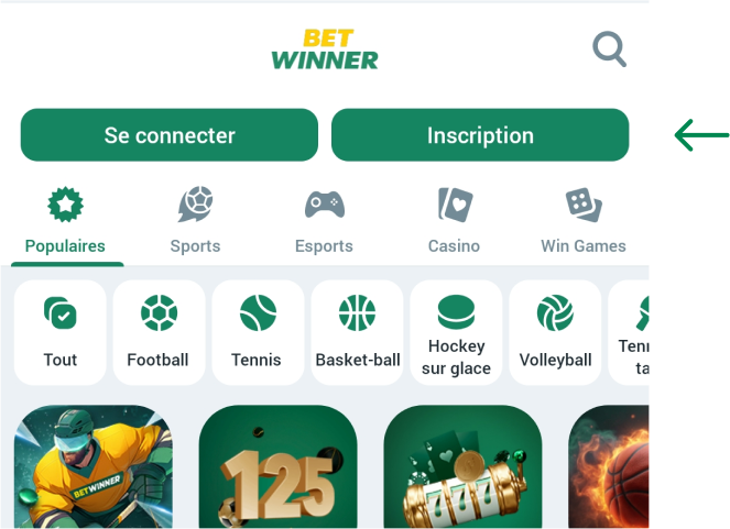 Pour créer un compte Betwinner Apk Côte d’Ivoire
